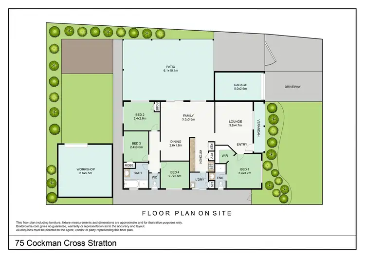 Floorplan of Homely house listing, 75 Cockman Cross, Stratton WA 6056