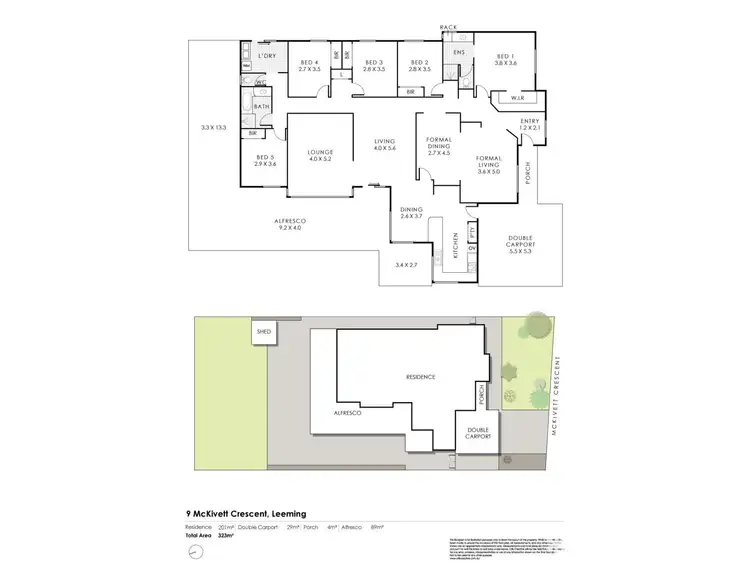 Floorplan of Homely house listing, 9 McKivett Crescent, Leeming WA 6149