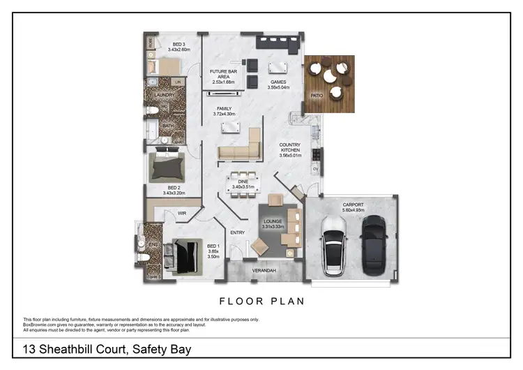 Floorplan of Homely house listing, 13 Sheathbill Court, Safety Bay WA 6169