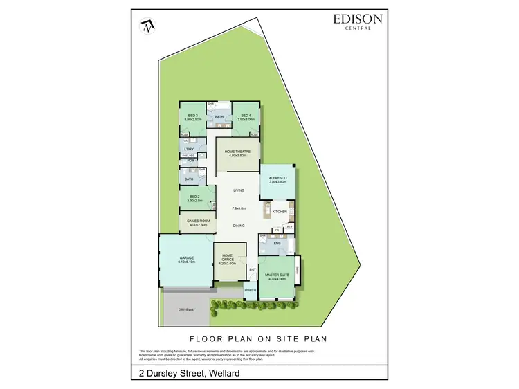Floorplan of Homely house listing, 2 Dursley Street, Wellard WA 6170
