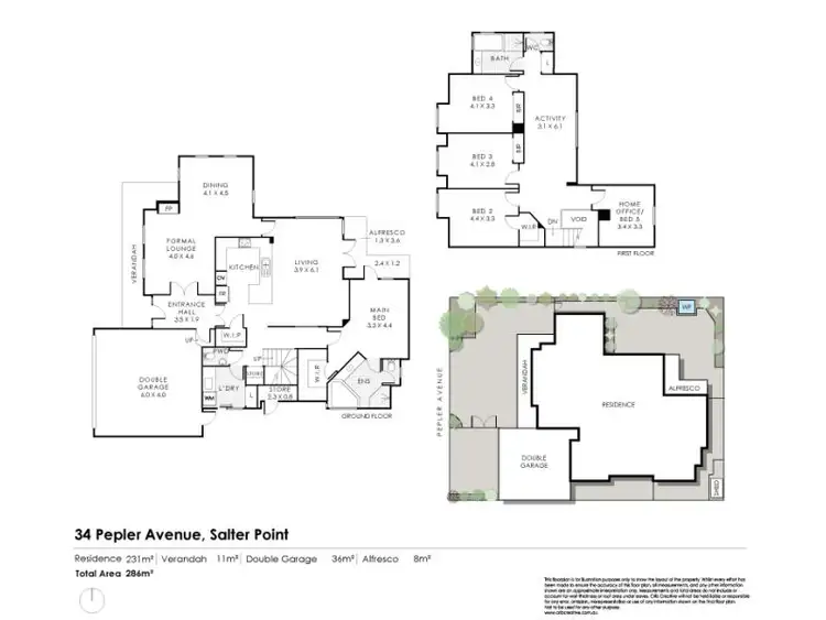 Floorplan of Homely house listing, 34 Pepler Avenue, Salter Point WA 6152