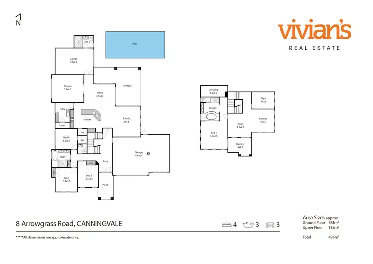 Floorplan of Homely house listing, 8 Arrowgrass Road, Canning Vale WA 6155