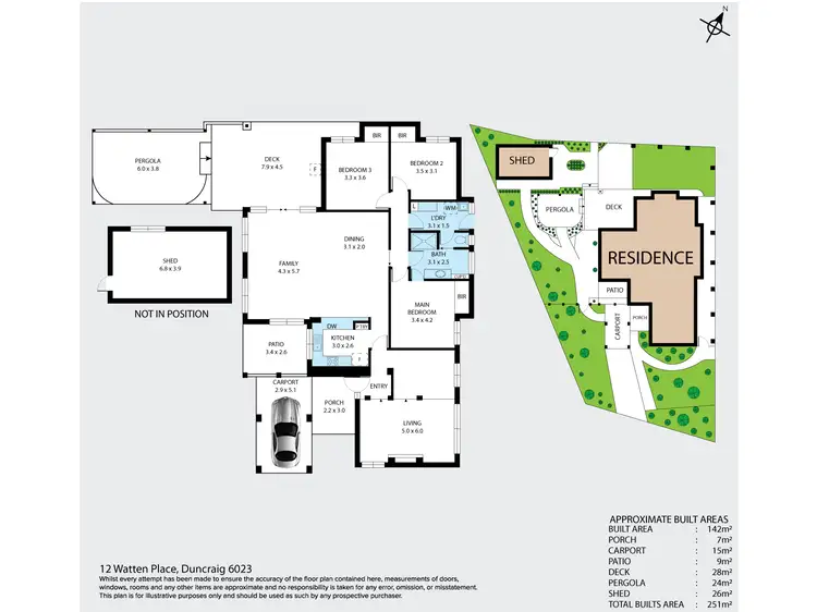 Floorplan of Homely house listing, 12 Watten Place, Duncraig WA 6023