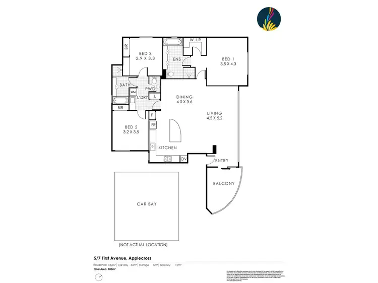 Floorplan of Homely apartment listing, 5/7 First Avenue, Applecross WA 6153