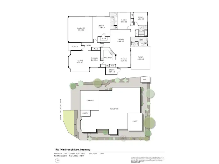 Floorplan of Homely house listing, 19A Twin Branch Rise, Leeming WA 6149