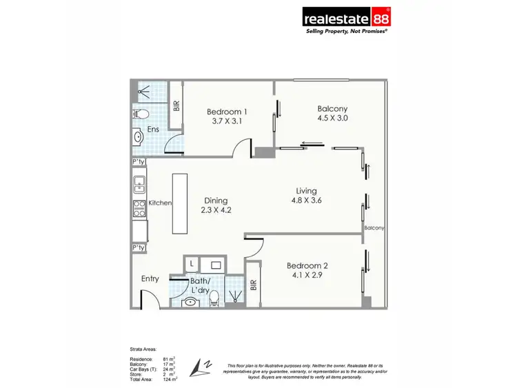 Floorplan of Homely apartment listing, 76/148 Adelaide Terrace, East Perth WA 6004