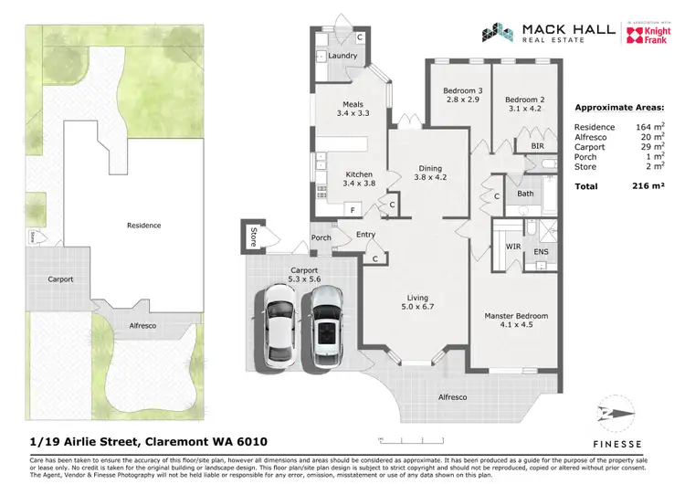 Floorplan of Homely villa listing, 1/19 Airlie Street, Claremont WA 6010