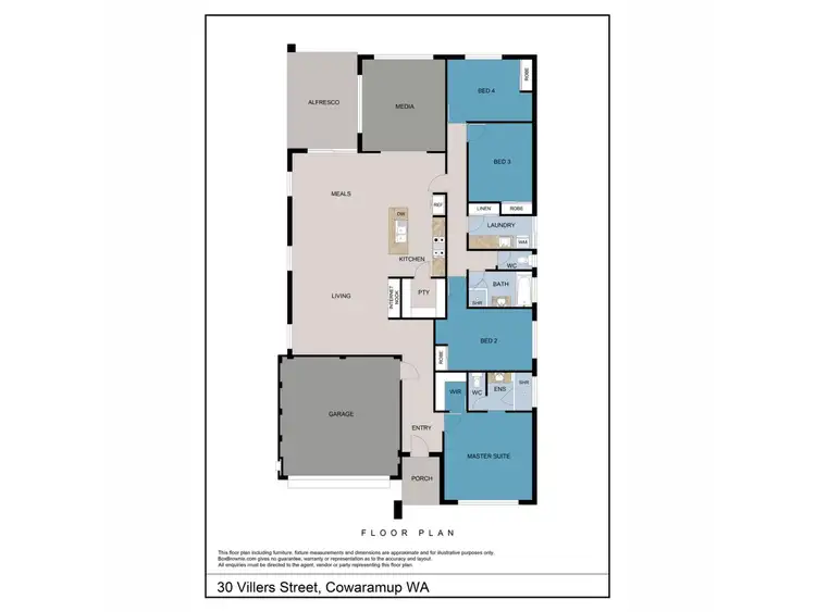 Floorplan of Homely house listing, 30 Villers Street, Cowaramup WA 6284