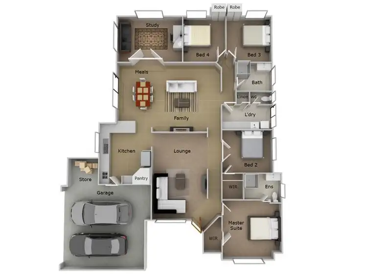 Floorplan of Homely house listing, 3A Grevillea Road, Walliston WA 6076