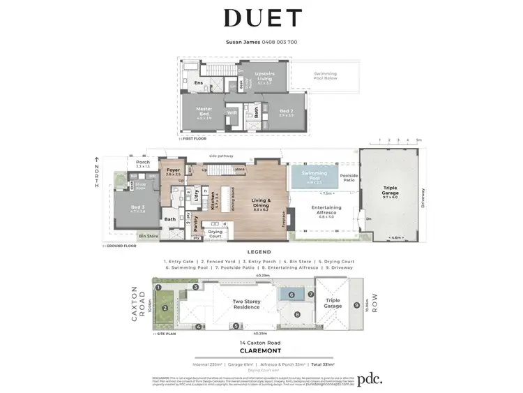 Floorplan of Homely house listing, 14 Caxton Road, Claremont WA 6010