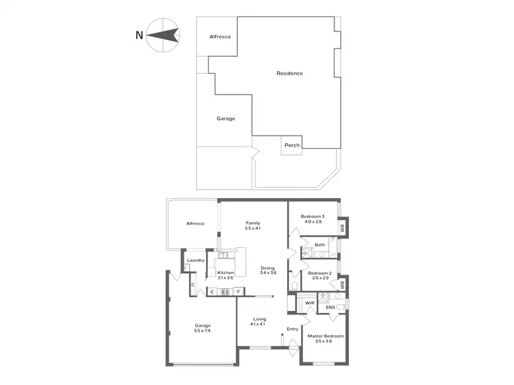 Floorplan of Homely villa listing, 10A Hindmarsh Avenue, Yokine WA 6060