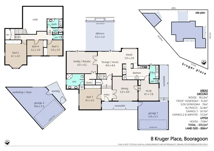 Floorplan of Homely house listing, 8 Kruger Place, Booragoon WA 6154