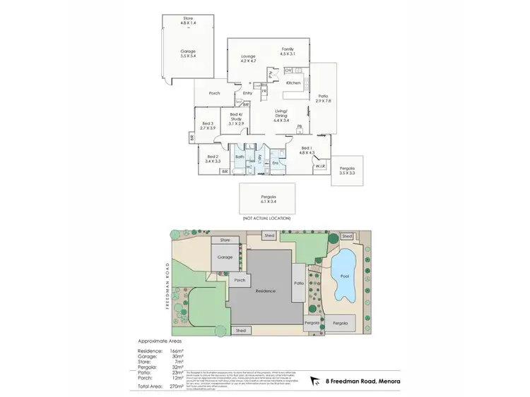 Floorplan of Homely house listing, 8 Freedman Road, Menora WA 6050