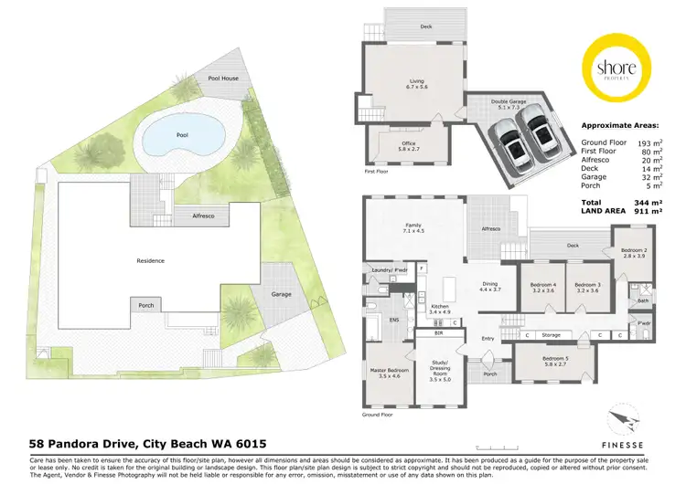 Floorplan of Homely house listing, 58 Pandora Drive, City Beach WA 6015