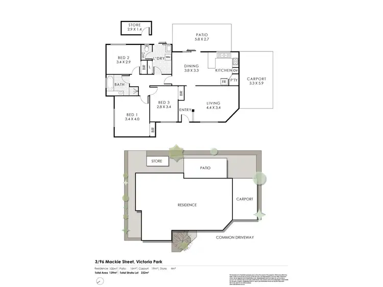 Floorplan of Homely house listing, 3/96 Mackie Street, Victoria Park WA 6100