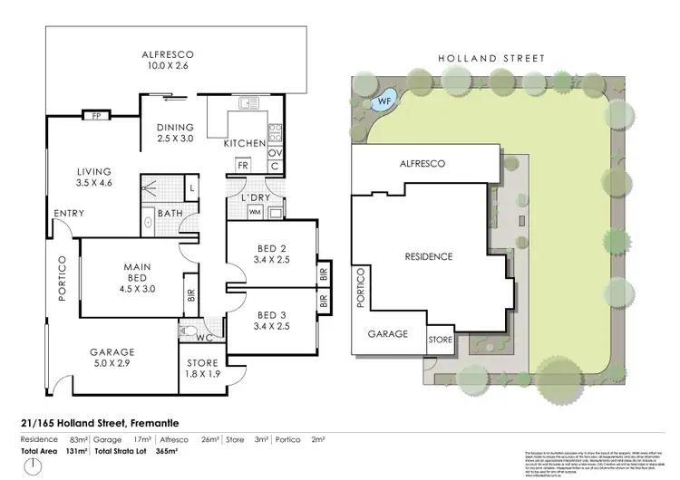 Floorplan of Homely house listing, Unit 21/165 Holland Street, Fremantle WA 6160