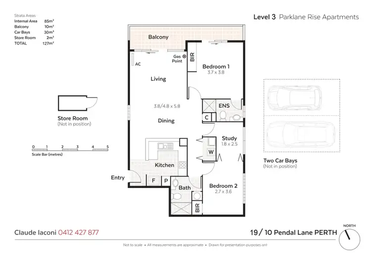 Floorplan of Homely apartment listing, 19/10 Pendal  Lane, Perth WA 6000