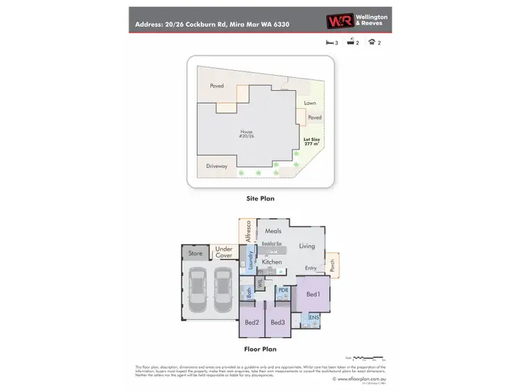 Floorplan of Homely house listing, Unit 20, 26 Cockburn Road, Mira Mar WA 6330