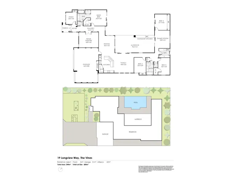 Floorplan of Homely house listing, 19 Longview Way, The Vines WA 6069