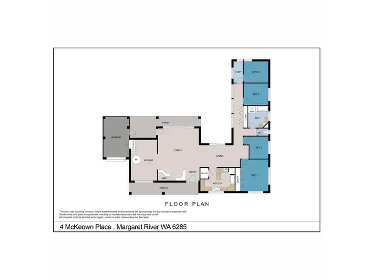 Floorplan of Homely house listing, 4 McKeown Place, Margaret River WA 6285
