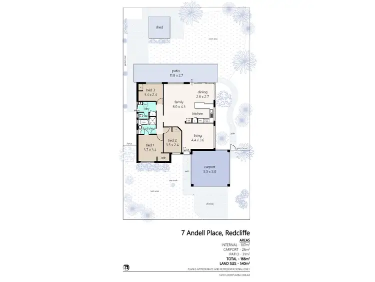 Floorplan of Homely house listing, 7 Andell Place, Redcliffe WA 6104