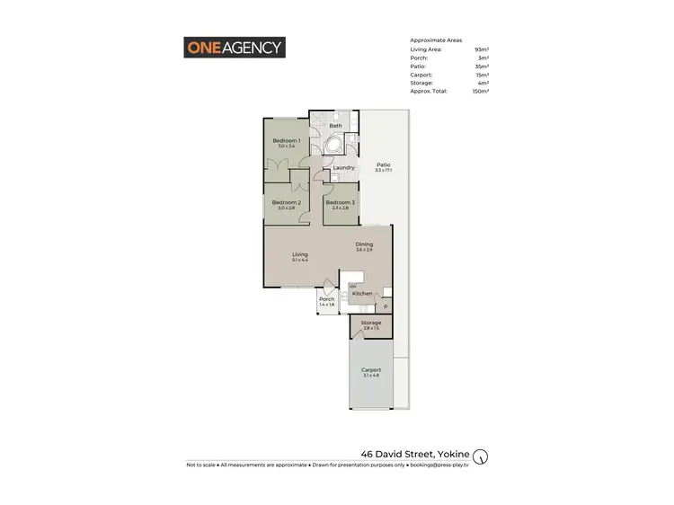 Floorplan of Homely house listing, 46 David Street, Yokine WA 6060