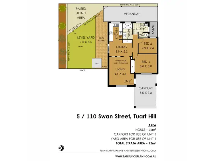 Floorplan of Homely villa listing, 5/110 Swan Street, Tuart Hill WA 6060
