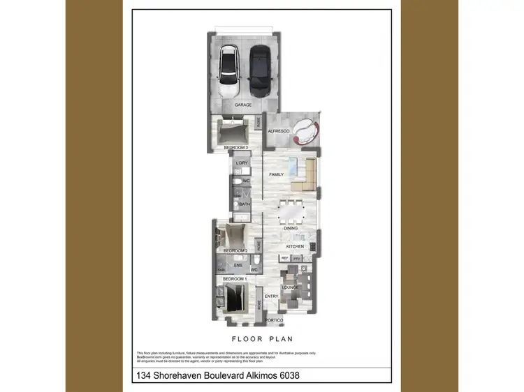 Floorplan of Homely house listing, 134 Shorehaven Boulevard, Alkimos WA 6038
