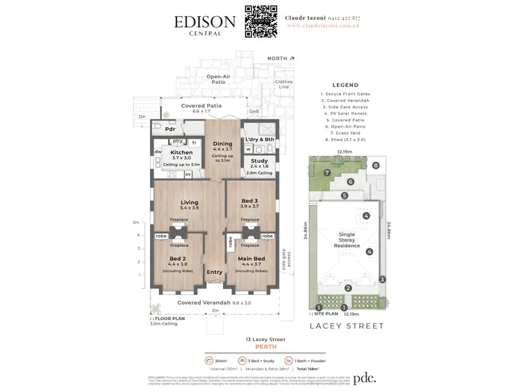 Floorplan of Homely house listing, 13 Lacey Street, Perth WA 6000