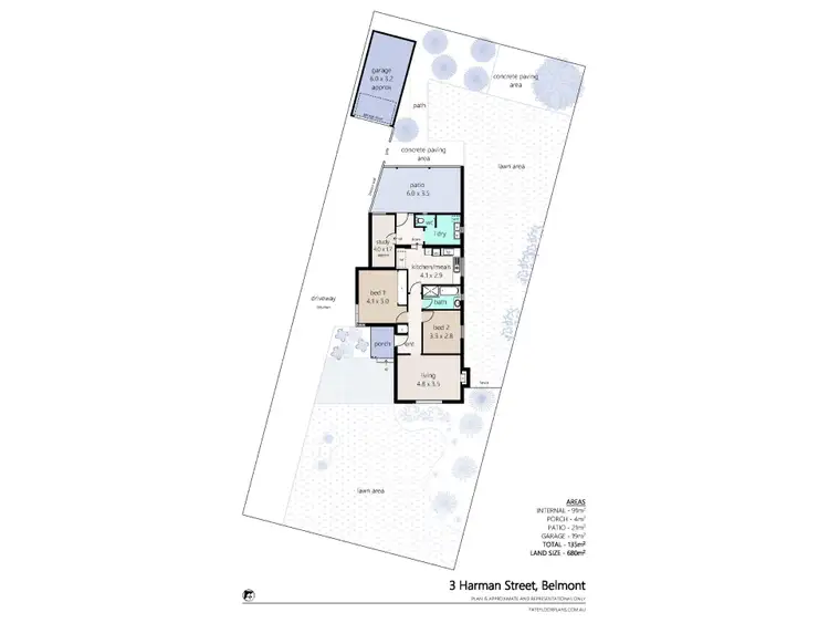 Floorplan of Homely house listing, 3 Harman Street, Belmont WA 6104