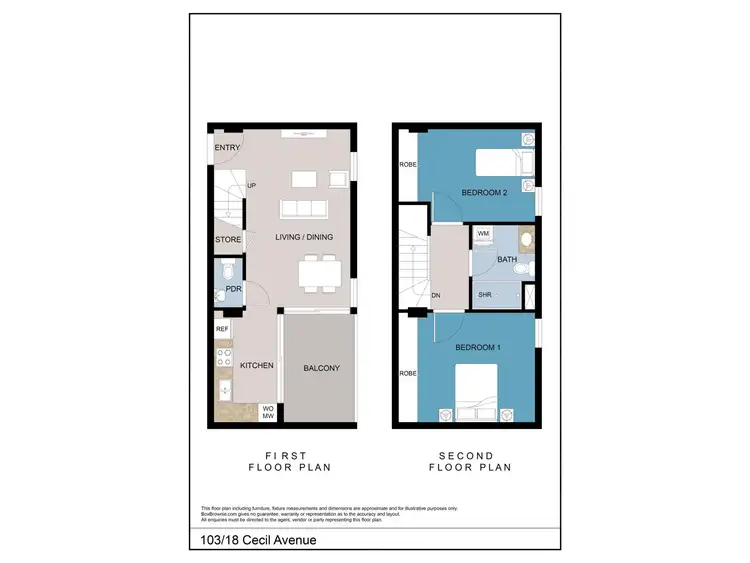 Floorplan of Homely apartment listing, 103/18 Cecil Avenue, Cannington WA 6107