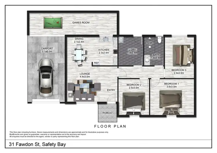 Floorplan of Homely house listing, 31 Fawdon Street, Safety Bay WA 6169