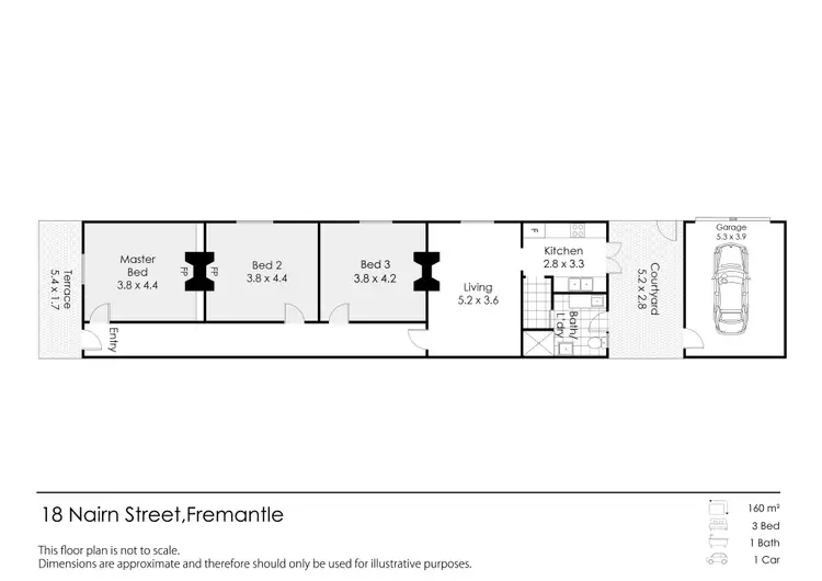 Floorplan of Homely house listing, 18 Nairn Street, Fremantle WA 6160