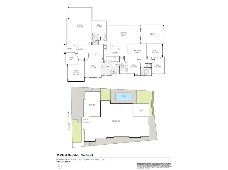Floorplan of Homely house listing, 29 Charlottes Vista, Ellenbrook WA 6069