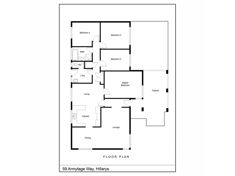 Floorplan of Homely house listing, 59 Armytage Way, Hillarys WA 6025