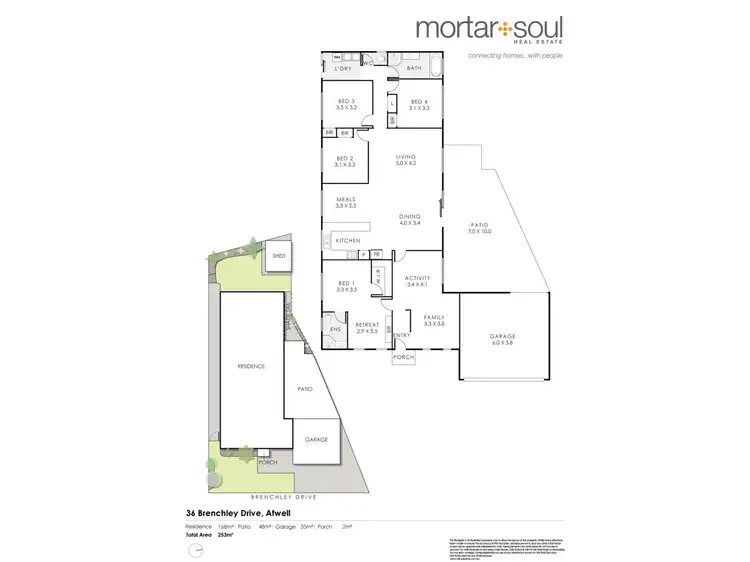 Floorplan of Homely house listing, 36 Brenchley Dr, Atwell WA 6164