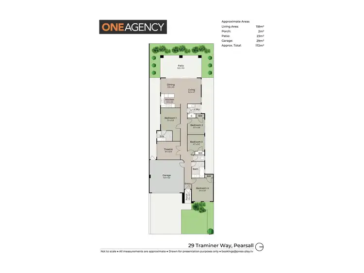 Floorplan of Homely house listing, 29 Traminer Way, Pearsall WA 6065