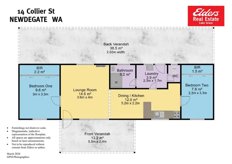 Floorplan of Homely house listing, 14 Collier Street, Newdegate WA 6355