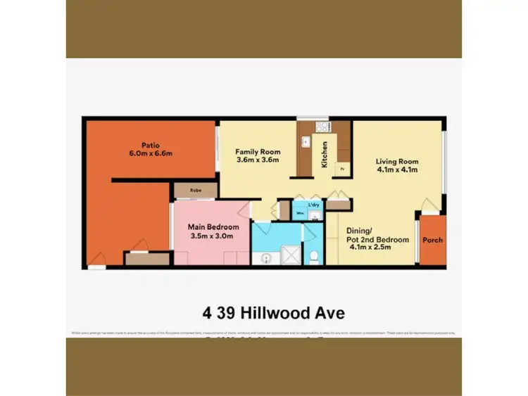 Floorplan of Homely house listing, 4/39 Hillwood Avenue, Warwick WA 6024