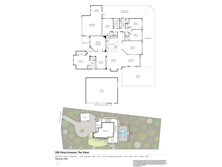 Floorplan of Homely house listing, 228 Vines Avenue, The Vines WA 6069