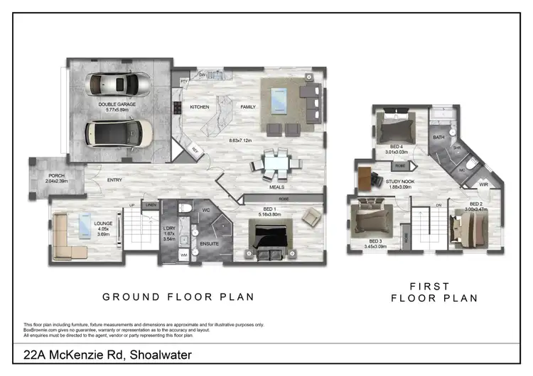 Floorplan of Homely house listing, 22A McKenzie  Road, Shoalwater WA 6169