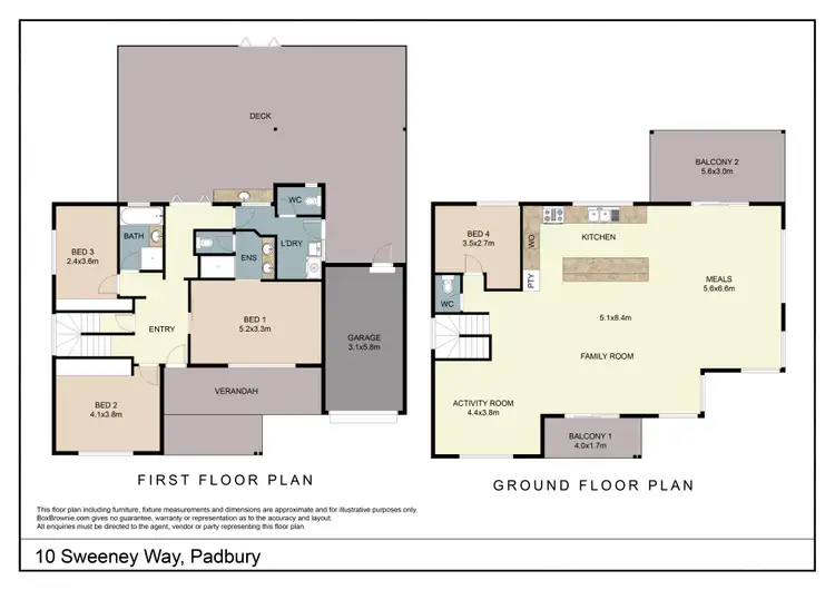 Floorplan of Homely house listing, 10 Sweeney Way, Padbury WA 6025