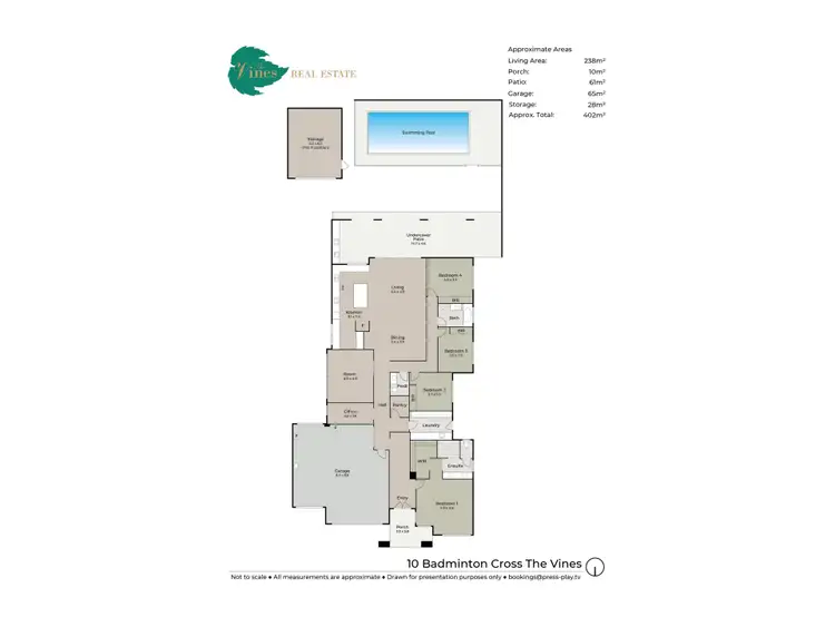 Floorplan of Homely house listing, 10 Badminton Cross, The Vines WA 6069