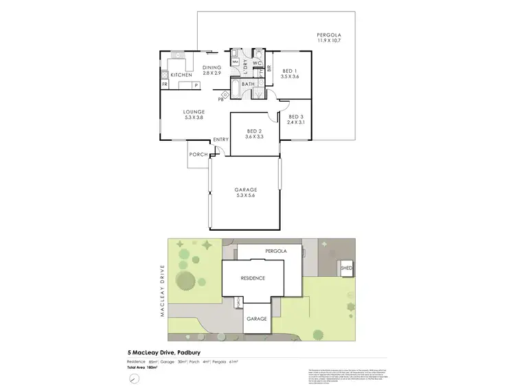 Floorplan of Homely house listing, 5 Macleay Drive, Padbury WA 6025