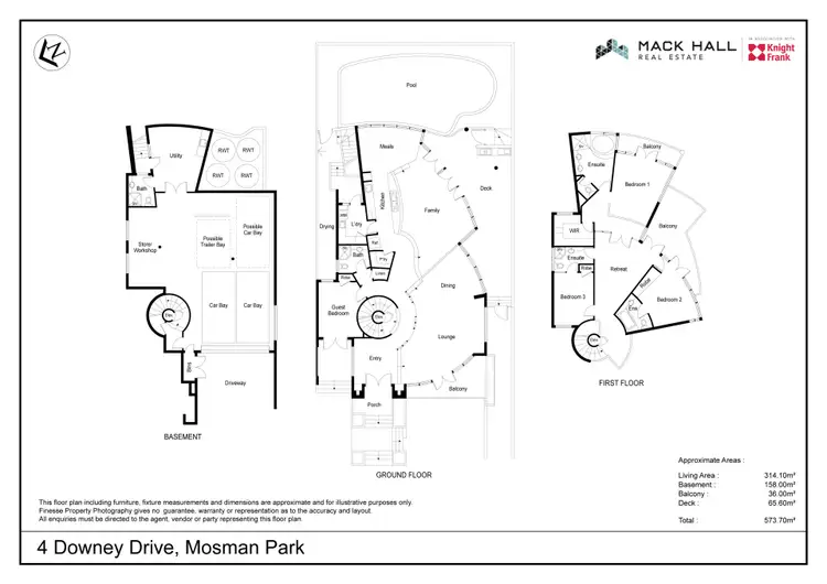 Floorplan of Homely house listing, 4 Downey Drive, Mosman Park WA 6012