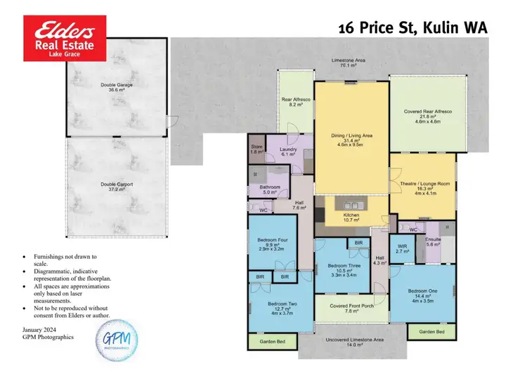 Floorplan of Homely house listing, 16 Price Street, Kulin WA 6365