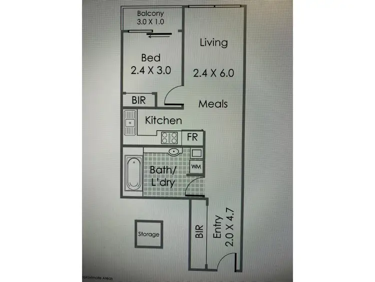 Floorplan of Homely apartment listing, 14E/811 Hay Street, Perth WA 6000