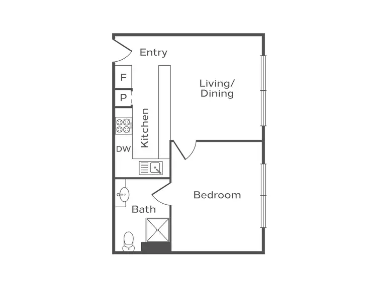 Floorplan of Homely apartment listing, 19/26 Wood Street, Inglewood WA 6052