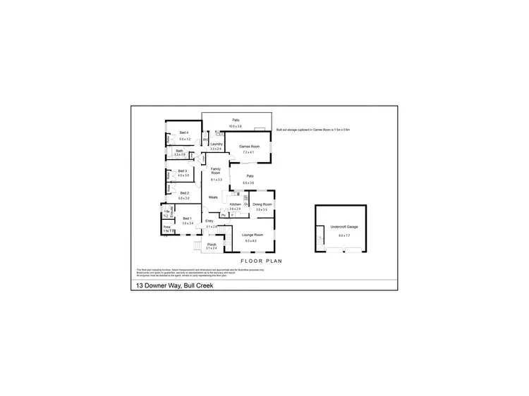 Floorplan of Homely house listing, 13 Downer Way, Bull Creek WA 6149