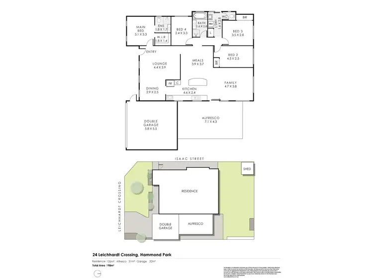 Floorplan of Homely house listing, 24 LEICHHARDT CROSSING,, Hammond Park WA 6164